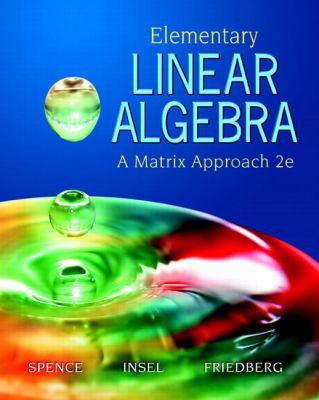 Elementary Linear Algebra (2nd Edition) 0131871412 Book Cover