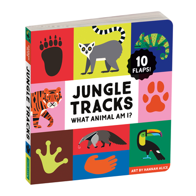 Jungle Tracks Lift-The-Flap Board Book 0735374694 Book Cover