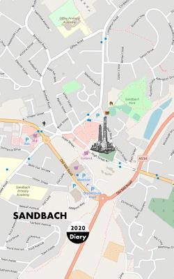 Sandbach: Town Map On Diary Weekly Spreads Janu... 1079108165 Book Cover