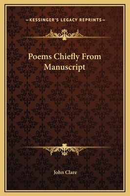 Poems Chiefly From Manuscript 1169305393 Book Cover