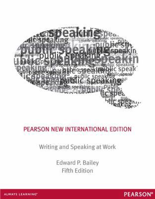 Writing Speaking at Work: Pearson New Internati... 1292040378 Book Cover