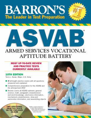 Barron's ASVAB Armed Services Vocational Aptitu... 1438071663 Book Cover