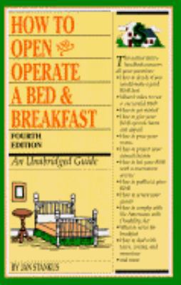 How to Open and Operate a Bed and Breakfast 1564406261 Book Cover