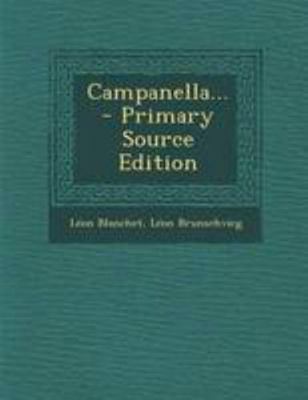 Campanella... - Primary Source Edition [French] 1295104555 Book Cover