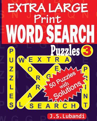 EXTRA LARGE Print WORD SEARCH Puzzles [Large Print] 1532894104 Book Cover