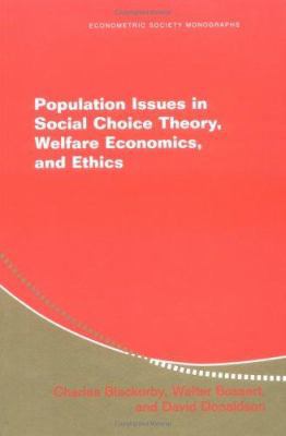 Population Issues in Social Choice Theory, Welf... 0521825512 Book Cover