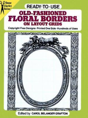 Ready-To-Use Old-Fashioned Floral Borders on La... 0486259390 Book Cover