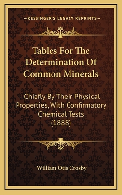 Tables For The Determination Of Common Minerals... 1169001262 Book Cover