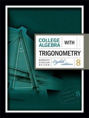 College Algebra with Trigonometry 007286740X Book Cover