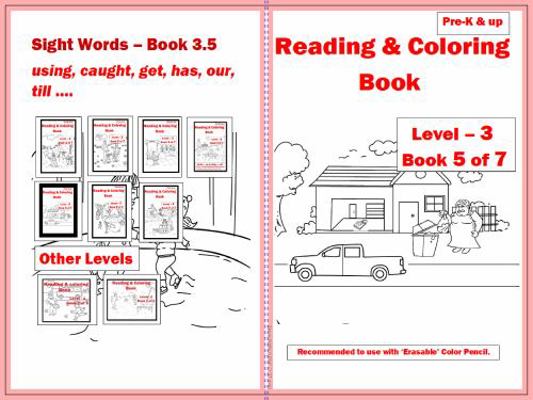 Paperback Reading & Coloring Book - Level 3 - Book 5 Of 7 Book