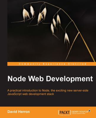 Node Web Development 184951514X Book Cover