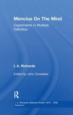 Mencius on the Mind V 5 0415849551 Book Cover