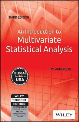 An Introduction to Multivariate Statistical Ana... 8126524480 Book Cover