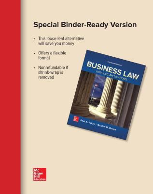 Loose Leaf for Business Law with Ucc Applications 1259737497 Book Cover