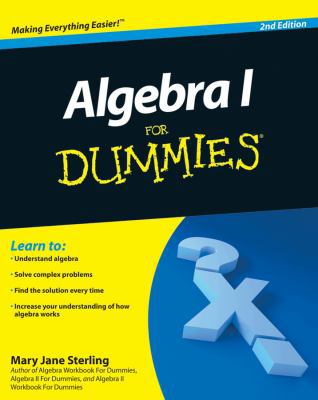 Algebra 1 for Dummies 0470559640 Book Cover