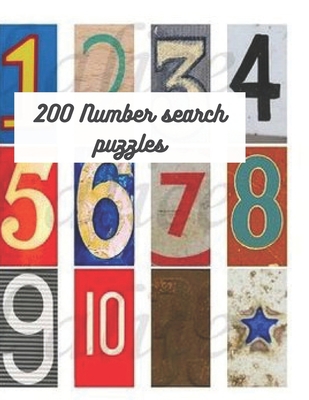 200 Number Search Puzzles B08RZ8FPSJ Book Cover