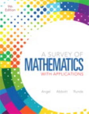 A Survey of Mathematics with Applications 0321759664 Book Cover