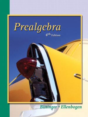 Prealgebra (4th Edition) 0321132254 Book Cover