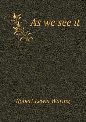 As we see it 5518966261 Book Cover
