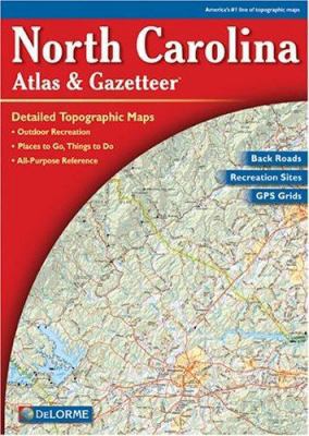 North Carolina Atlas & Gazetteer 0899332773 Book Cover