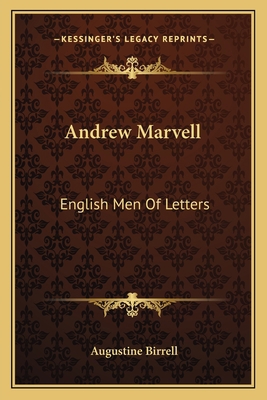 Andrew Marvell: English Men Of Letters 1163604062 Book Cover