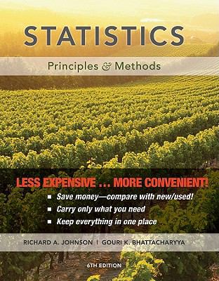 Statistics: Principles & Methods, 6th Edition (... B0072Q34XK Book Cover