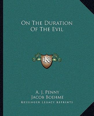 On The Duration Of The Evil 1162820632 Book Cover