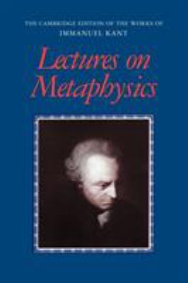 Lectures on Metaphysics 0521000769 Book Cover
