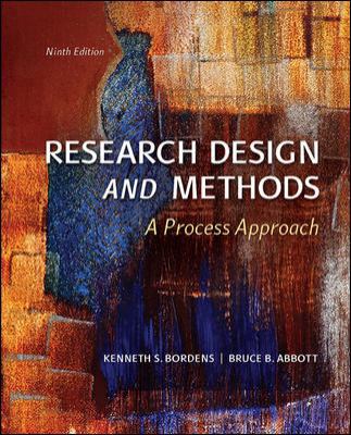 Research Design and Methods: A Process Approach 0078035457 Book Cover