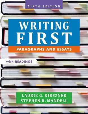 Writing First with Readings: Paragraphs and Essays 1457667835 Book Cover