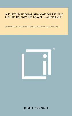 A Distributional Summation of the Ornithology o... 1258250659 Book Cover