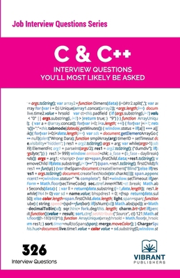 C & C++ Interview Questions You'll Most Likely ... 1946383139 Book Cover