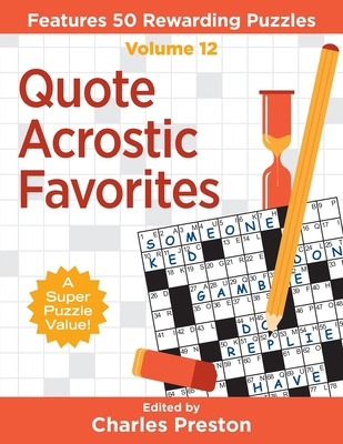 Quote Acrostic Favorites: Features 50 Rewarding... 1734048395 Book Cover