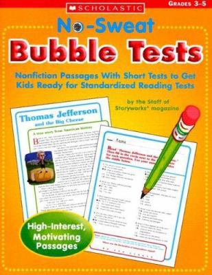 No Sweat Bubble Tests: Nonfiction Passages With... 0439625742 Book Cover