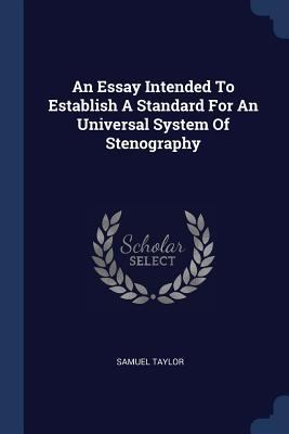 An Essay Intended To Establish A Standard For A... 1377015548 Book Cover