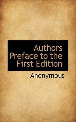 Authors Preface to the First Edition 1116536838 Book Cover