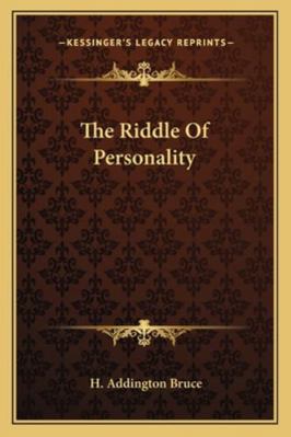 The Riddle Of Personality 1162941987 Book Cover