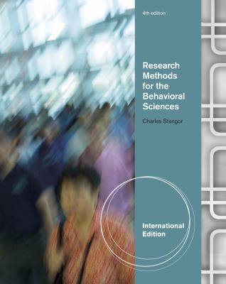 Research Methods for the Behavioral Sciences 0840032463 Book Cover