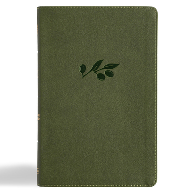 CSB Thinline Bible, Olive Leathertouch 1087767717 Book Cover