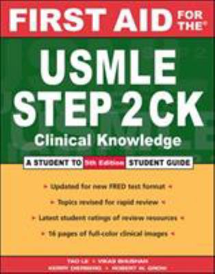 First Aid for the USMLE Step 2 CK 0071443363 Book Cover