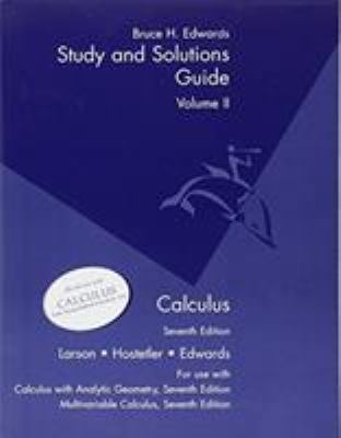 Student Solutions Guide, Volume 2 for Larson S ... 0618149236 Book Cover