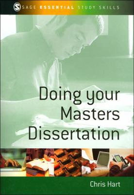 Doing Your Masters Dissertation 0761942173 Book Cover