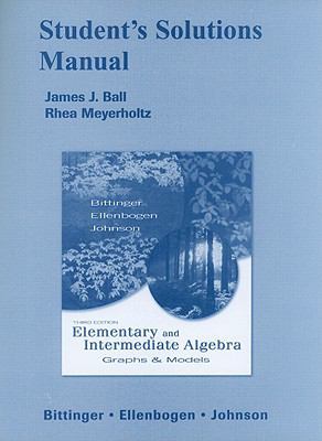 Student Solutions Manual for Elementary and Int... 0321429060 Book Cover