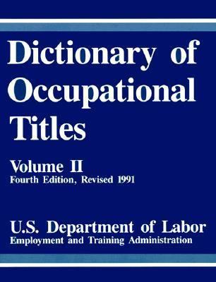 Dictionary of Occupational Titles 0844241458 Book Cover