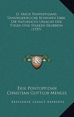 D. Erich Pontoppidans Unvorgreifliche Bedenken ... [German] 1168892457 Book Cover