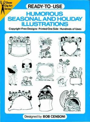 Ready-to-Use Humorous Seasonal and Holiday Illu... 048625075X Book Cover