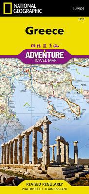 Greece Adventure Travel Map [French] B09L2W1DGV Book Cover