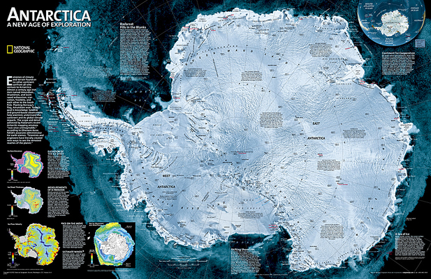 National Geographic Antarctica Satellite Wall M... B0040UJ2UA Book Cover