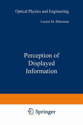 Perception of Displayed Information (Optical Ph... 0306307243 Book Cover