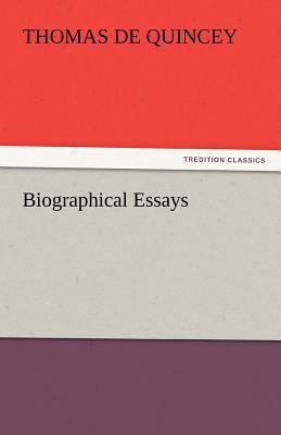 Biographical Essays 3842462565 Book Cover